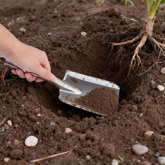 Metal Garden Ash Shovel, Stainless Steel, Compact Size, - Image 8