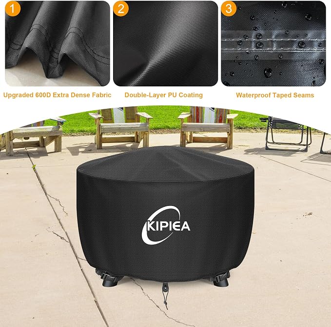 Kipiea Round Fire Pit Cover - Image 3