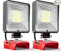 LIVOWALNY 2PCS 30W Cordless LED Work Light Compatible by LIVOWALNY