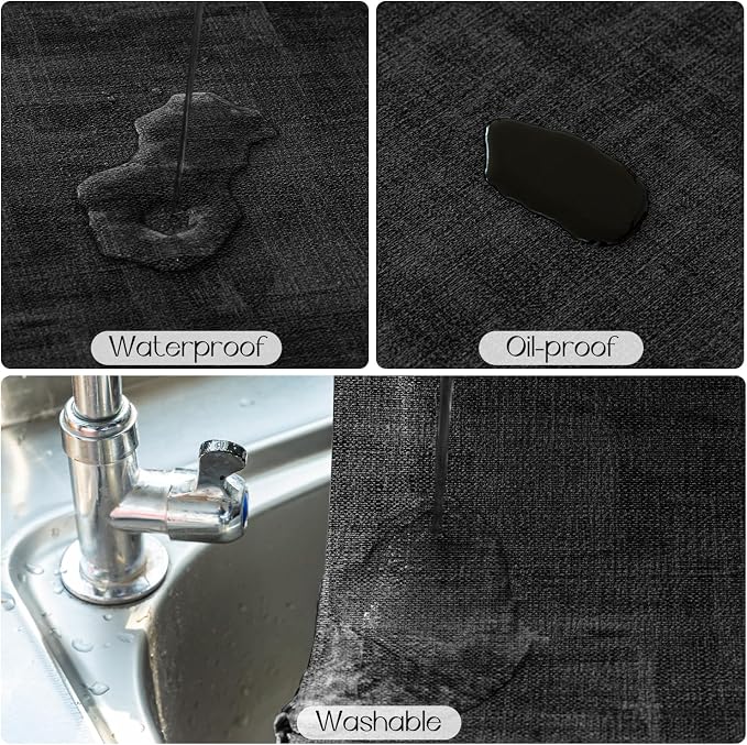 Romanstile Reversible Vinyl Placemats Set of 8, Faux Leather 100% Waterproof - Image 4