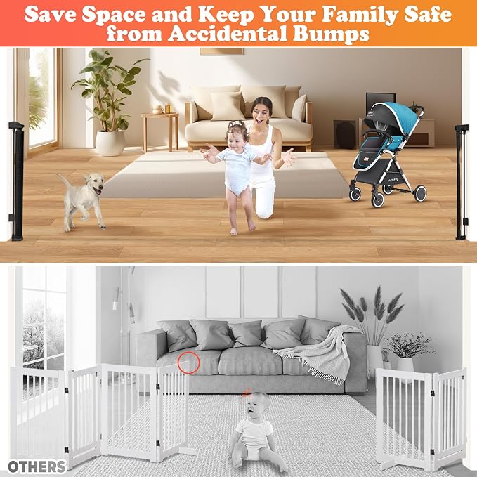 19.7ft Retractable Baby Gates Dog Gate - Image 5