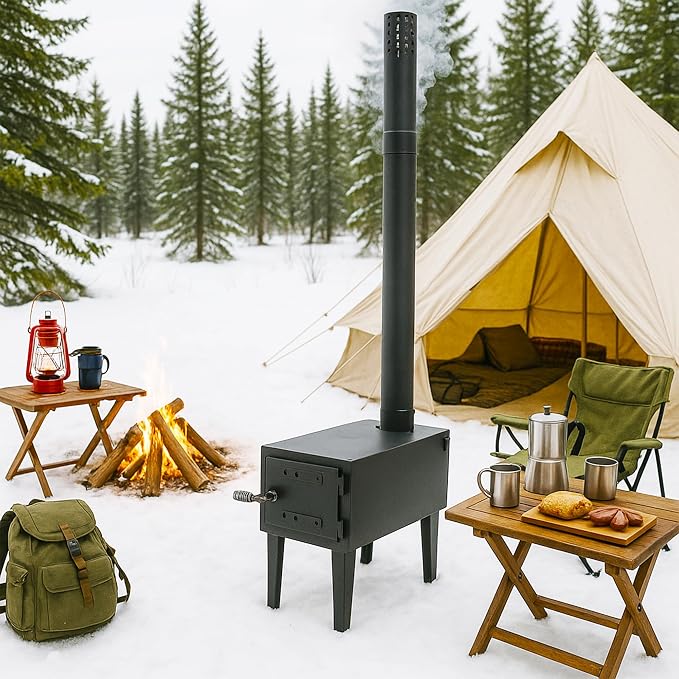 HECASA Wood Burning Stove Tent Camping Stove - Image 7