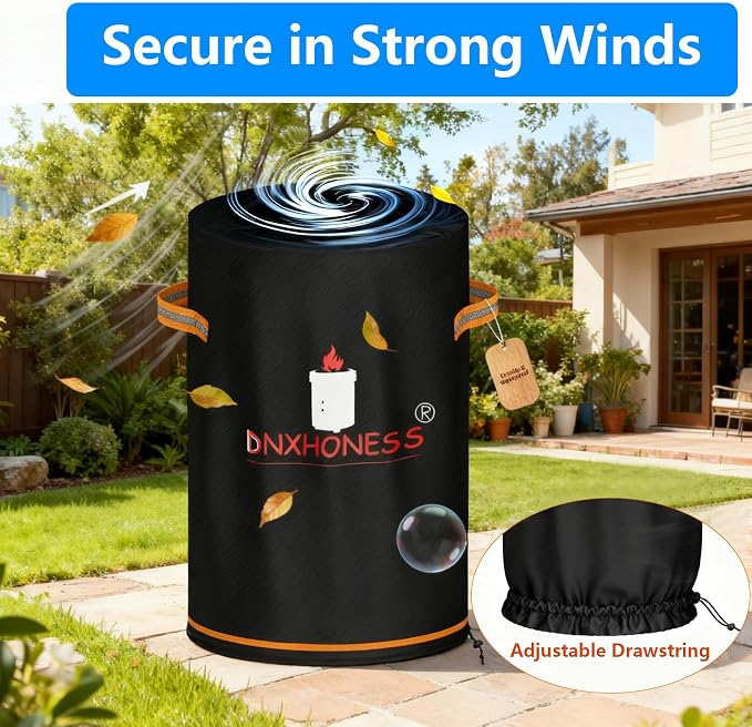 Fire Pit Cover for Ninja Fireside 360, Cover for Ninja Firepit, 600D - Image 5