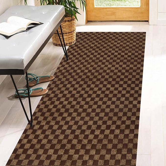 2' x 47' Runner Rugs with Rubber Backing, Indoor Outdoor Utility Carpet Runner by Heyroll
