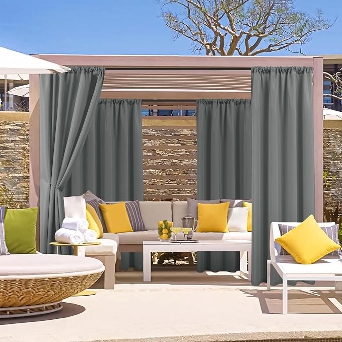 HolidayIdeas Outdoor Patio Curtains Waterproof - Image 2