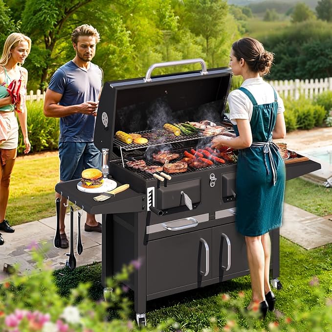 MELLCOM Charcoal Grills, 36 In Large BBQ Grill - Image 8