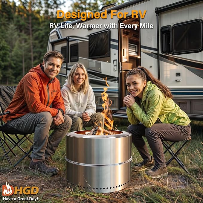 HGD 16 inch Smokeless Firepit, Stainless Steel Fire Pits, Smokeless Fire Pit - Image 7