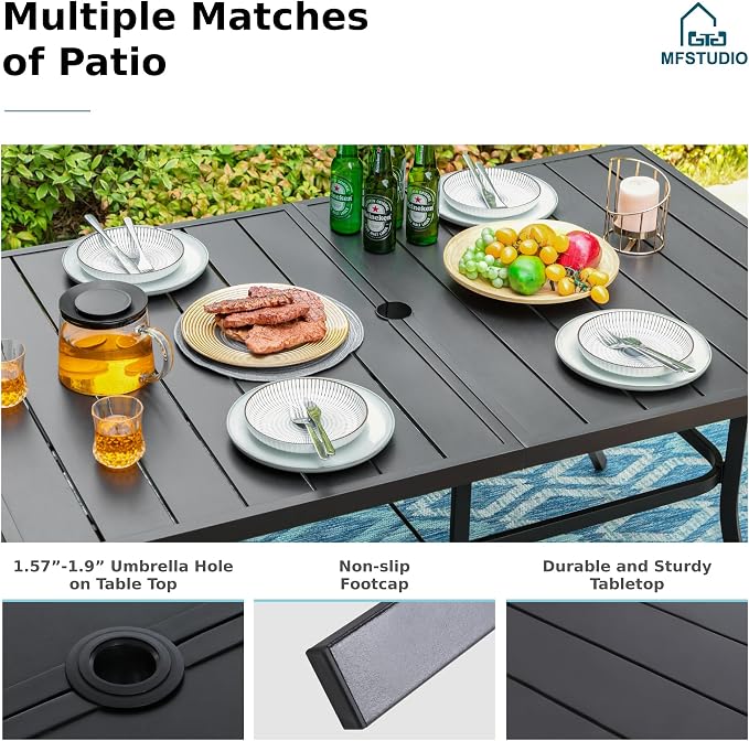MFSTUDIO Outdoor Patio Dining Table - Image 5