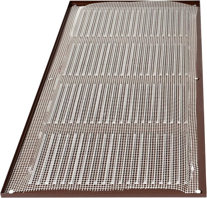 Repa Market Air Vent Cover 16x4 Inch Brown Galvanized Steel Louvered Grill Cover - Image 9