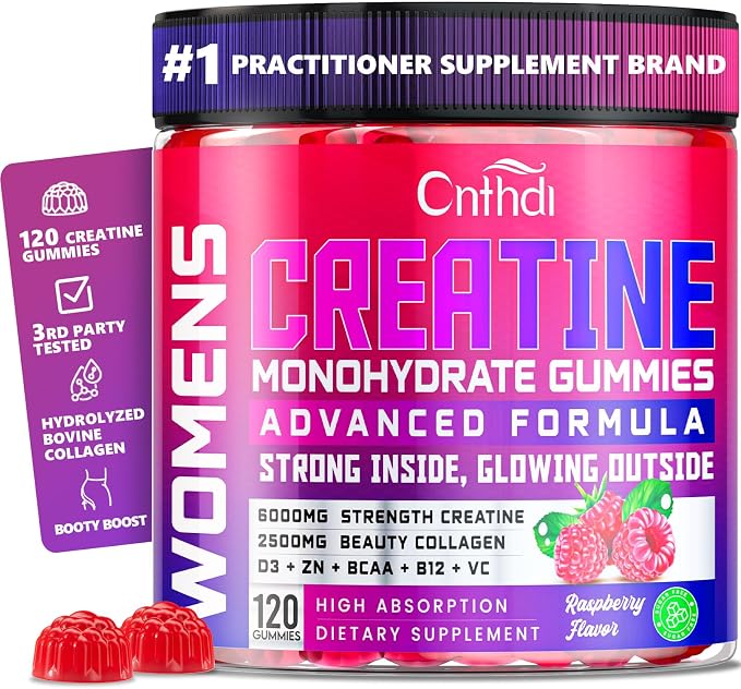Creatine Monohydrate Gummies 6000MG Pre-Workout by CNFHDI