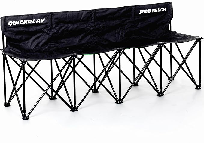 QUICKPLAY PRO Portable Folding Bench – Available in 4, and 9 Seats & 6-Seat by QUICKPLAY