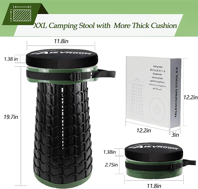 ALEVMOOM Upgraded XXL Collapsilbe Stool - Image 8