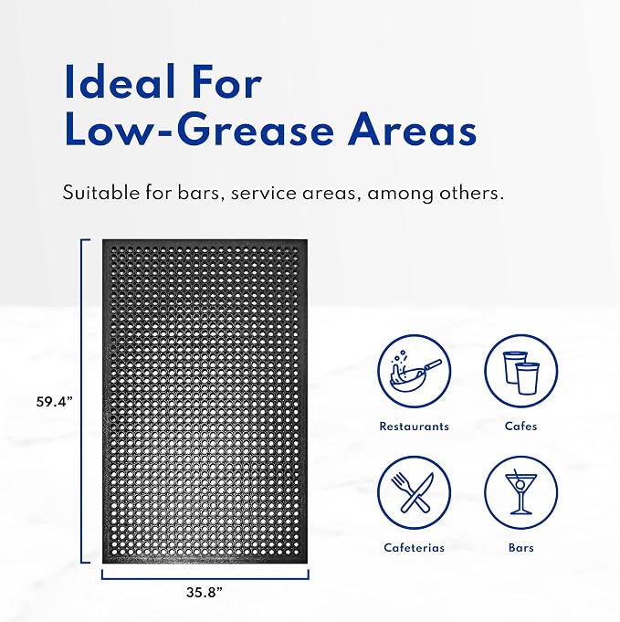 New Star Foodservice 54521 Commercial Grade Grease Resistant Anti-Fatigue - Image 3