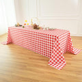 Classic Gingham Buffalo Tablecloth Fabric by Essifunia