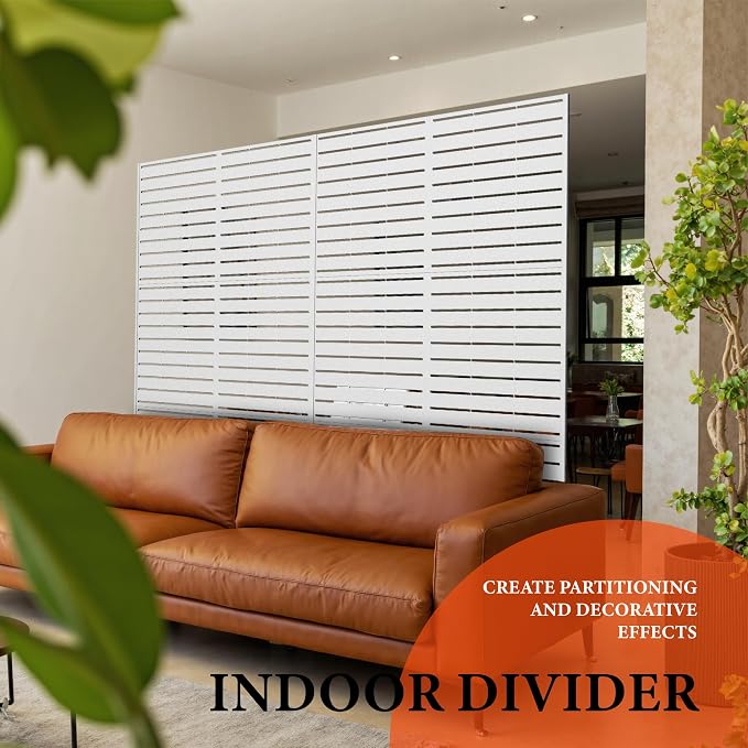 GarveeLife Metal Privacy Screen 72" h x 47" w, Outdoor Privacy Screens and - Image 6