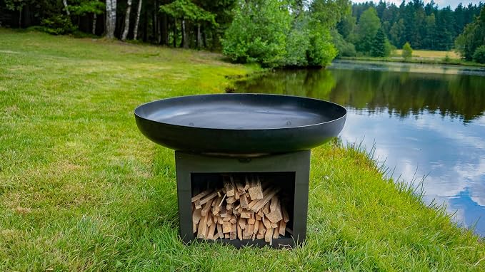Fire Pit Bighorn 23" Outdoor Fire Bowl, Steel Firepit - Image 3