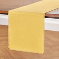 Solino Home Fringe Linen Table Runner 60 Inches by SolinoHome