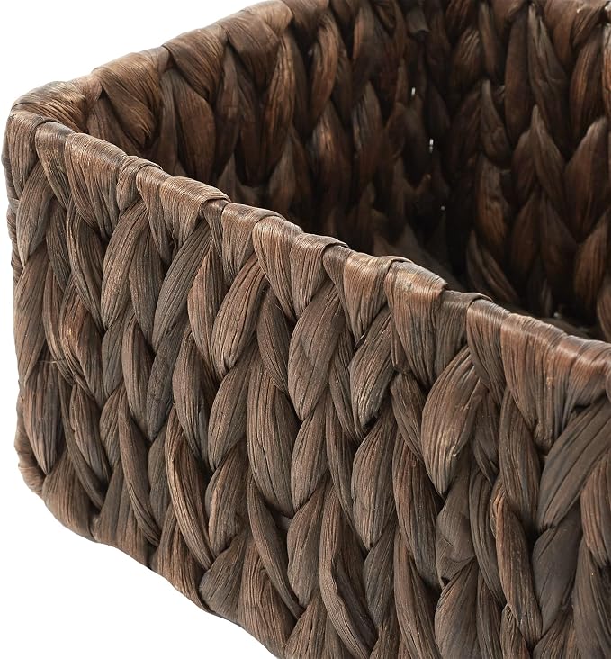 Casafield Set of 2 Bathroom Storage Baskets, Espresso - Image 6