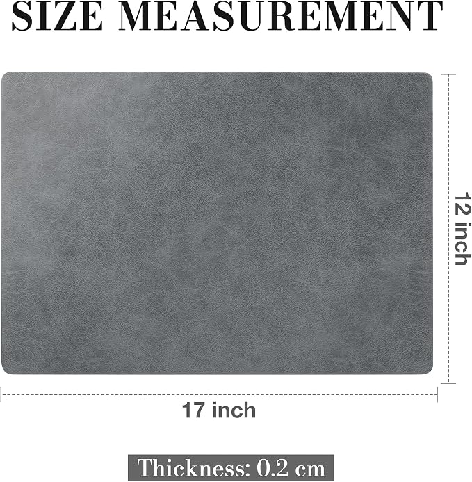Roxifina Faux Leather Placemats Set of 4 - Image 3