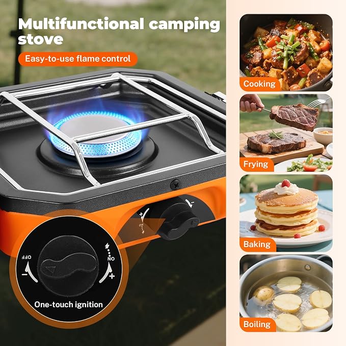 2 Burner Propane Camping Stove - Image 4