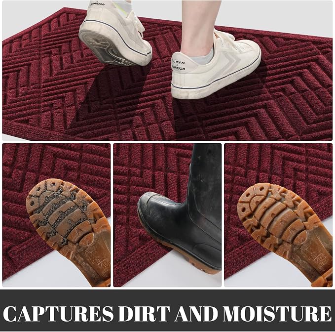 Yimobra Door Mats Outdoor 29.5x17, All-Season Waterproof Outdoor Mats - Image 5