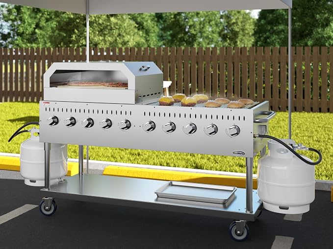 KoolMore 72 in. Commercial Outdoor Propane Gas Grill - Image 5