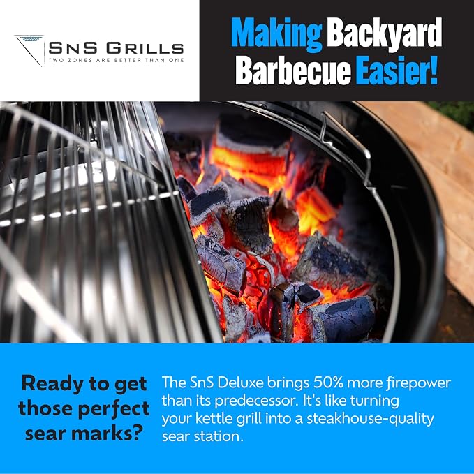 SnS Grills Patented Slow ‘N Sear® Deluxe Insert - Image 5