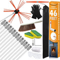 Sealegend 46 Feet Chimney Cleaning Kit Chimney Brush, Chimney Sweep Kit and by Sealegend