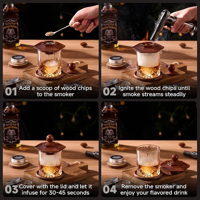 Whiskey Smoker Kit with Torch - Image 4