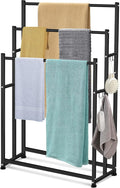47.6 Inch Tall Free Standing Towel Racks 3 Tier Pool Towel Rack Outdoor by Inchoco