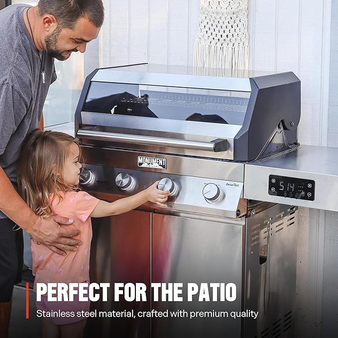 Monument Grills Denali 405 4-Burner Liquid Propane Gas Smart BBQ Grill - Image 4