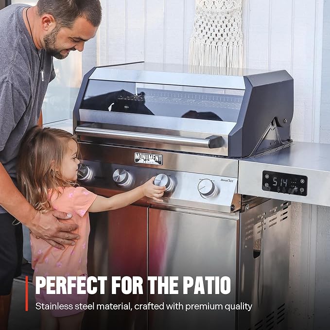 Monument Grills Denali 405 4-Burner Liquid Propane Gas Smart BBQ Grill - Image 3