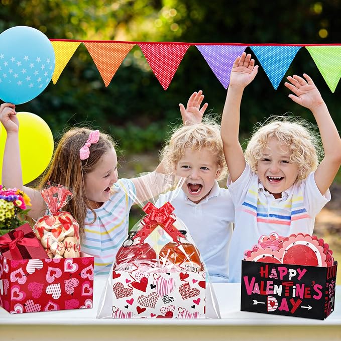 Tatuo 120 Pcs Valentines Day Baskets Gifts Empty Set Includes Valentines Empty - Image 5