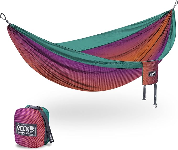 Hammock for Camping and Hiking, Lightweight Nylon in Seaglass