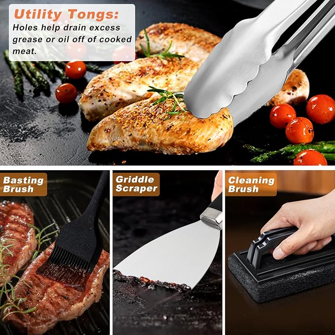 27 PCS Griddle Accessories Kit, Flat Top Grill Accessories Set - Image 7