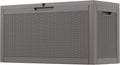 Outdoor Storage Box, 60 Gallon Outside Deck Box Waterproof, Resin Outdoor by NUNULAB