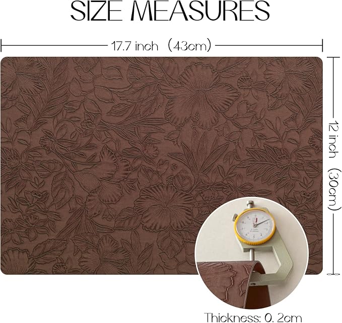 Romanstile Vinyl Placemats Set of 6-12 X 18 Inch - Image 8