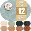 ADRIMER Placemats, Heat Resistant Oval Placemats Set of 12 Washable 12 x 17 Inch by Adrimersdreamistobeanindispensablecompanioninyourlife