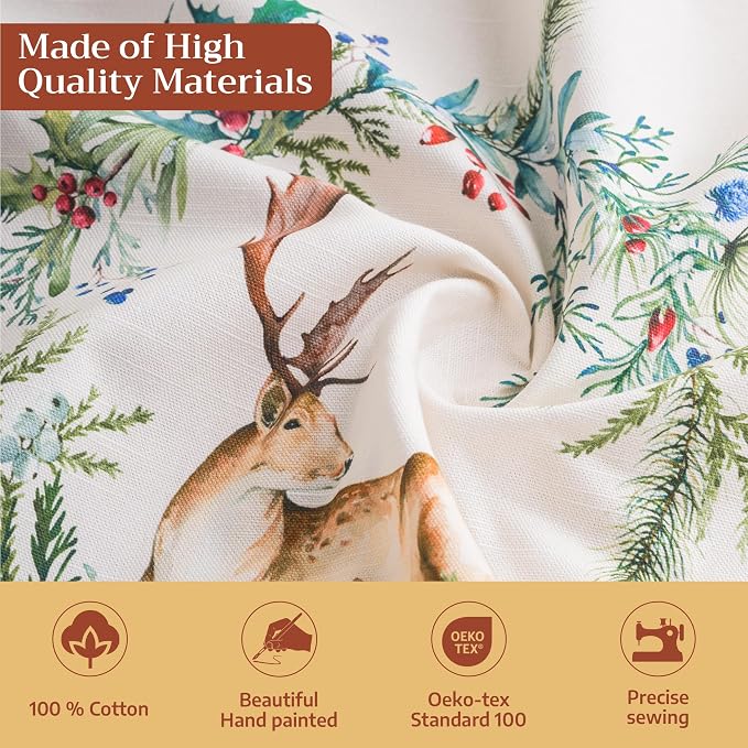 Maison d' Hermine Table Cloth Rectangle Table 100% Cotton 60 x 108 Inches Fall - Image 3