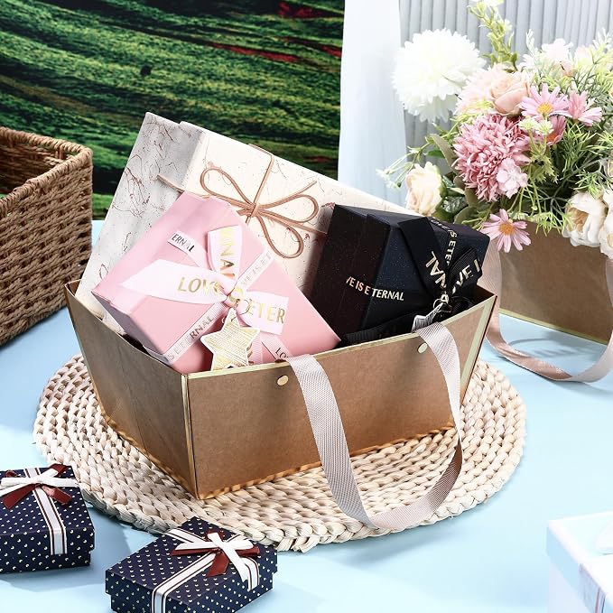 Tuanse 30 Pcs Basket for Gift Empty DIY Bulk Gift Basket Kit - Image 5