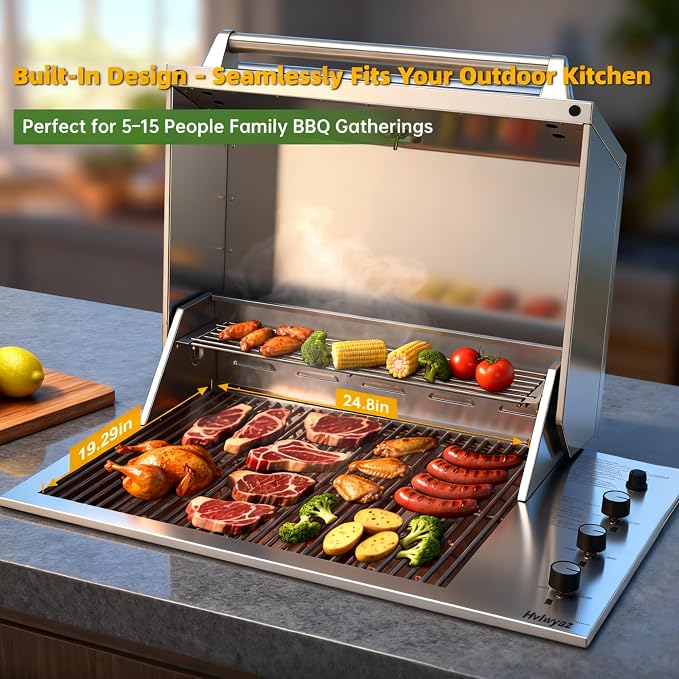 34-Inch Premium Built-In Liquid Propane Griddle - Image 2