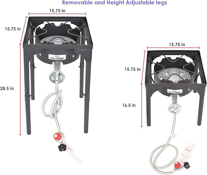 High Pressure Propane Burner Banjo Single Wok Burner 200, 000BTU - Image 2