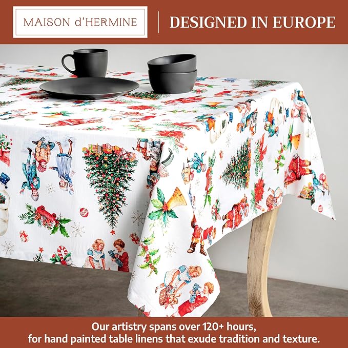Maison d' Hermine Table Cloth Rectangle Table 100% Cotton 60 x 108 Inches Fall - Image 2