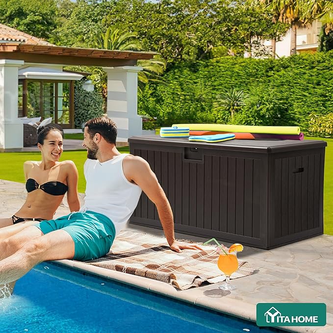YITAHOME 150 Gallon Double-Wall Deck Box - Image 5
