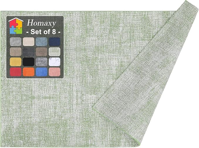 Homaxy Faux Leather Heat Resistant Placemats by Homaxy