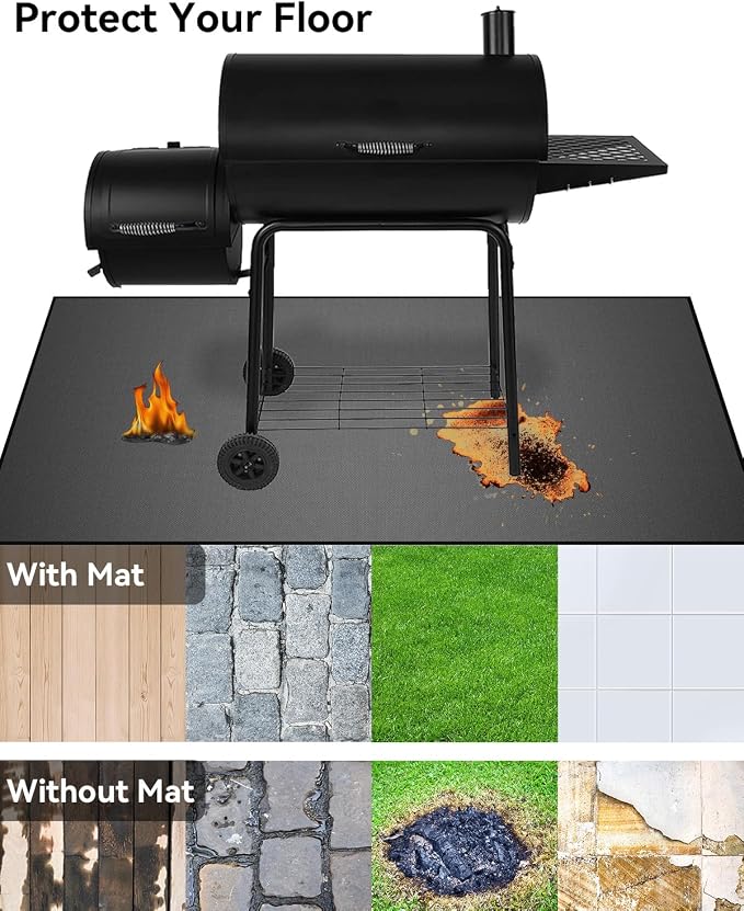 65 x 40 inch Heavy Duty Large Under Grill Mats - Image 3