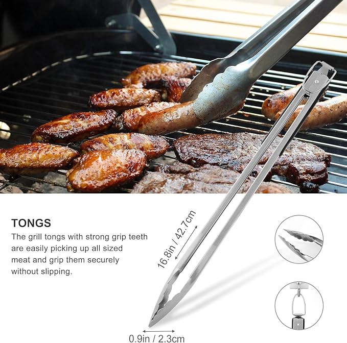 grilljoy 8PCS BBQ Grill Tools Set - Image 4