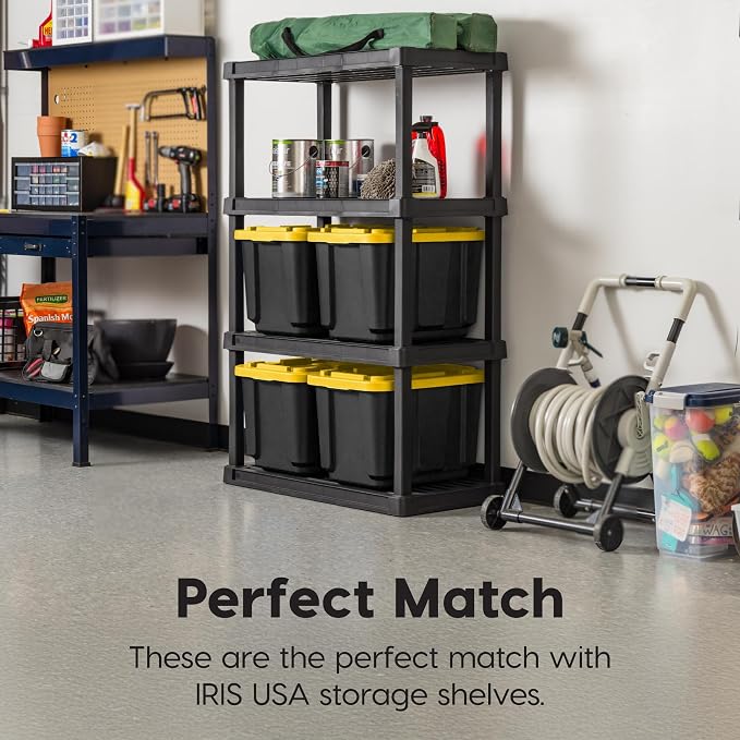 IRIS USA 4-Pack 12 Gallon Storage Bins - Image 4