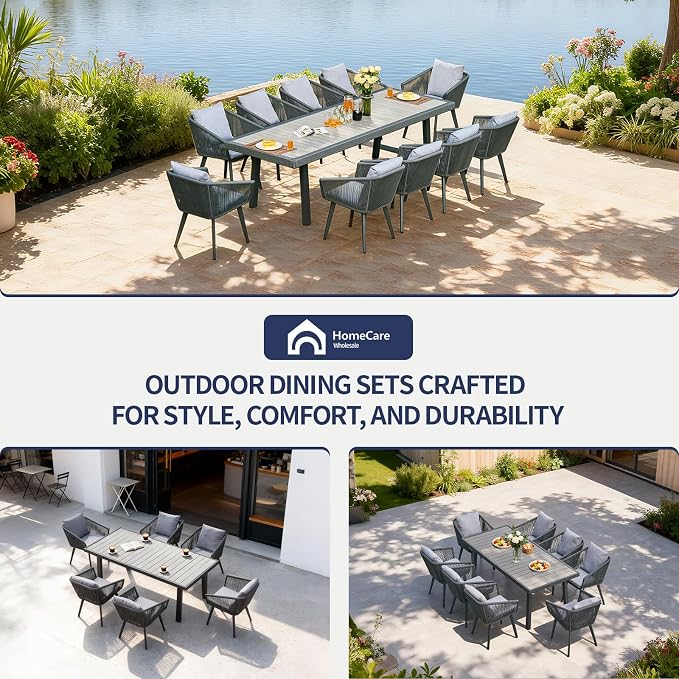 11 Pieces Patio Dining Set for 10 - Image 9