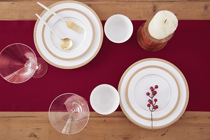Solino Home Red Table Runner 36 Inches - Image 3